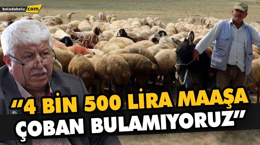 “4 BİN 500 LİRA MAAŞA ÇOBAN BULAMIYORUZ”