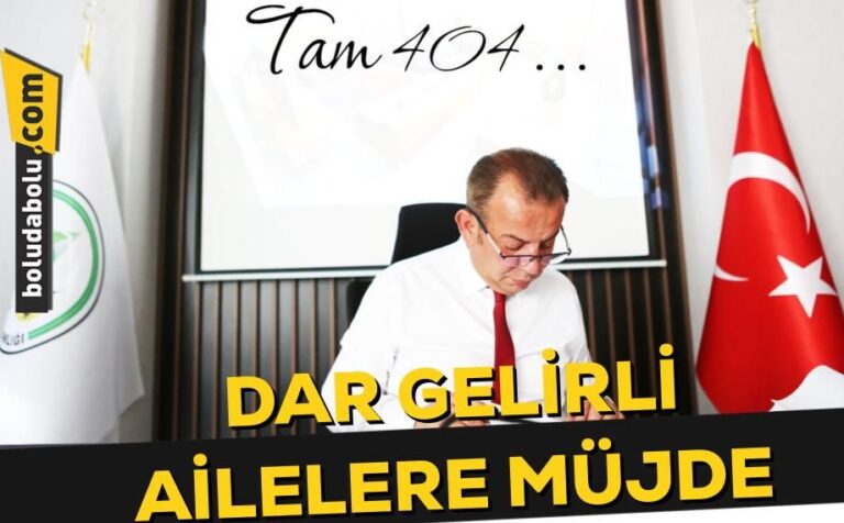 ÖZCAN’DAN DAR GELİRLİ AİLELERE MÜJDE