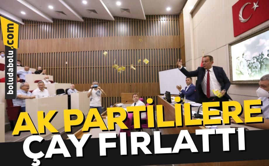 Başkan Özcan Ak Partililere çay fırlattı