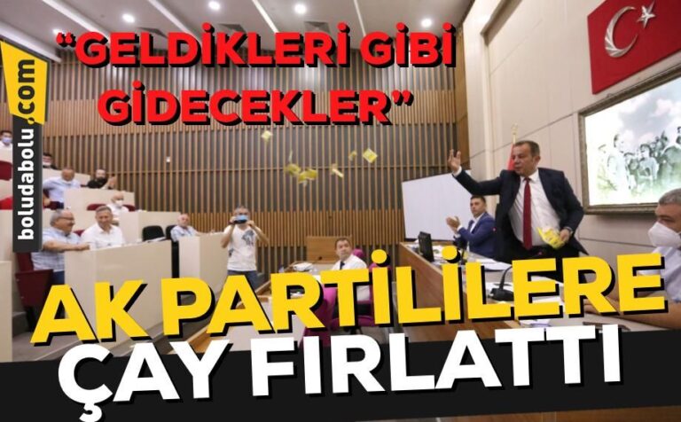 Başkan Özcan Ak Partililere çay fırlattı