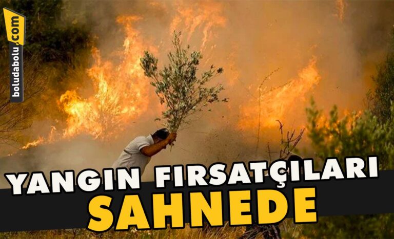 Yangın fırsatçıları sahnede