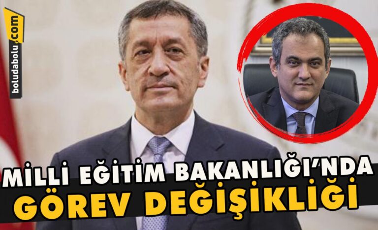 Milli Eğitim Bakanlığı’nda görev değişikliği