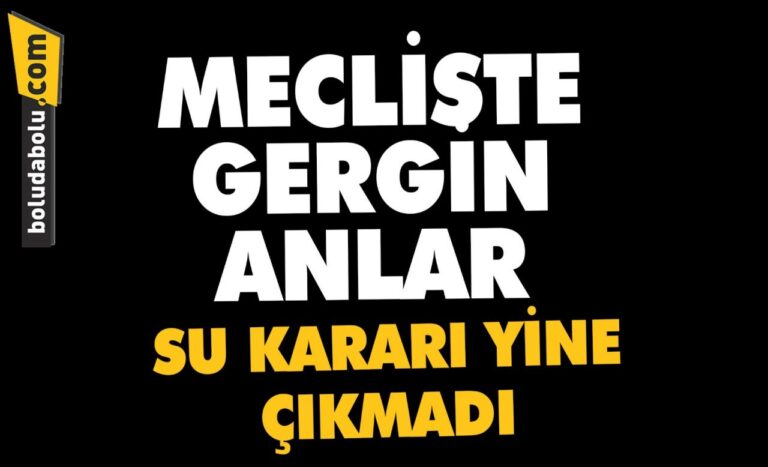 SU ZAMMI MECLİSTE GÖRÜŞÜLDÜ