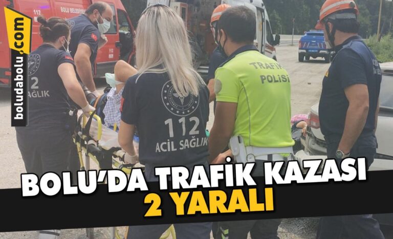Bolu’da trafik kazası: 2 yaralı