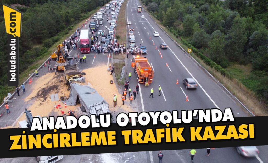 Anadolu Otoyolu’nda zincirleme trafik kazası: 1 ölü, 1 yaralı Anadolu Otoyolu’nda zincirleme trafik kazası: 1 ölü, 1 yaralı