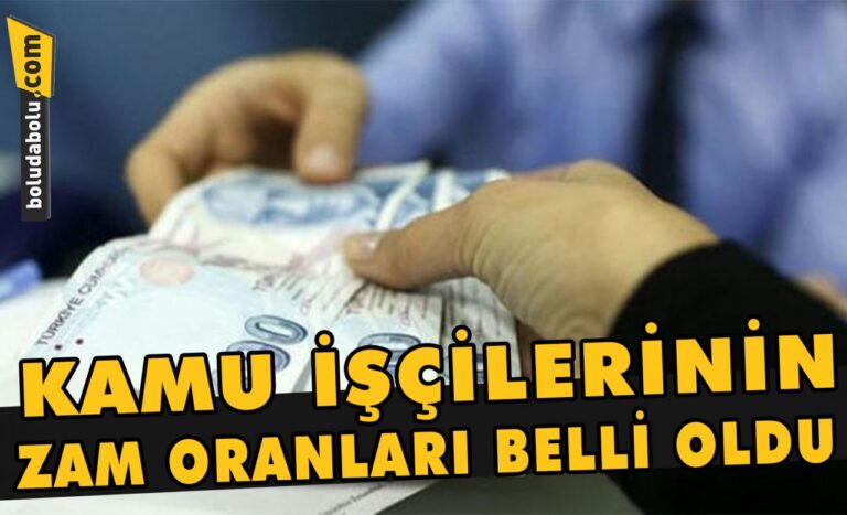 Kamu işçilerinin zam oranları belli oldu