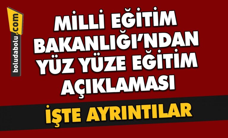 6 Eylül’de tüm kademelerde haftada 5 gün yüz yüze eğitime başlanacak