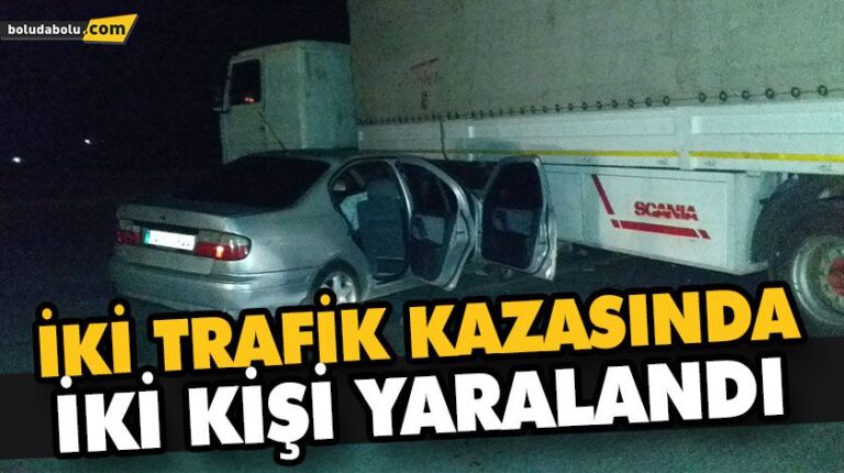 İKİ TRAFİK KAZASINDA İKİ KİŞİ YARALANDI