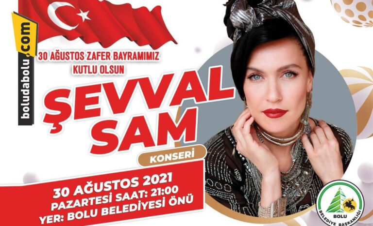 ŞEVVAL SAM BOLU’YA GELİYOR