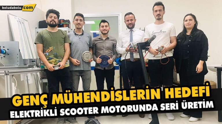 GENÇ MÜHENDİSLERİN HEDEFİ: ELEKTRİKLİ SCOOTER MOTORUNDA SERİ ÜRETİM