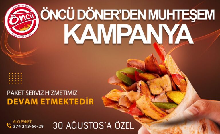 LEZZET VE UYGUN FİYATIN ADRESİ ÖNCÜ DÖNER