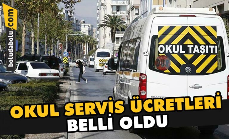 Bolu’da okul servis ücretleri belli oldu