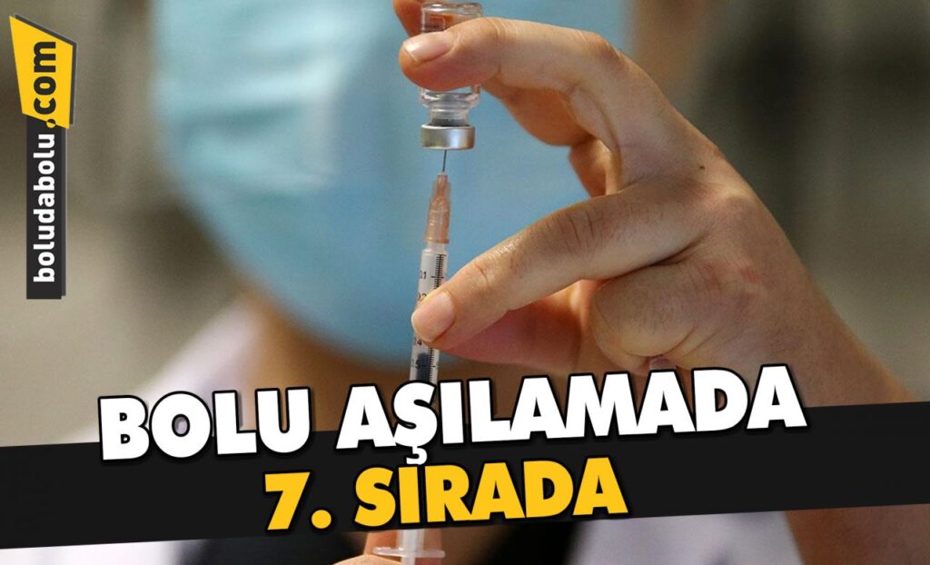 BOLU KARADENİZ BÖLGESİ’NDE AŞILAMADA 7. SIRADA BOLU KARADENİZ BÖLGESİ’NDE AŞILAMADA 7. SIRADA