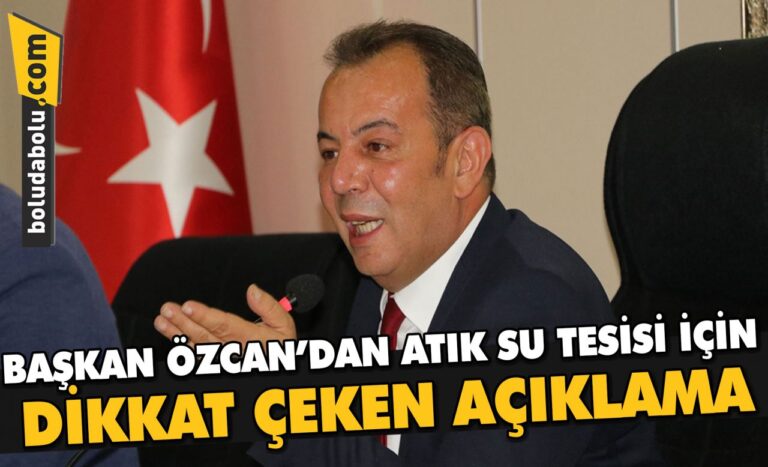 ATIK SU TESİSİ İÇİN DİKKAT ÇEKEN AÇIKLAMA