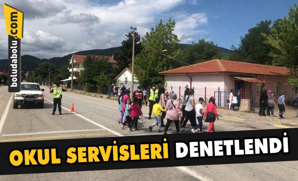 Bolu’da okul servisleri denetlendi Bolu’da okul servisleri denetlendi