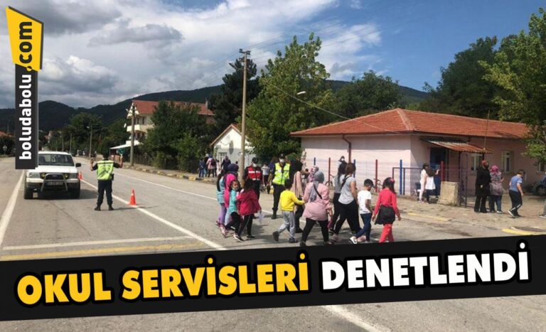 Bolu’da okul servisleri denetlendi
