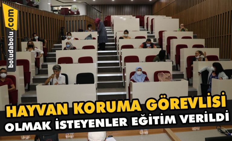 Bolu’da hayvan koruma görevlisi olmak isteyenlere eğitim verildi