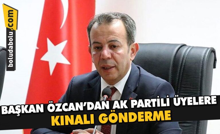 BAŞKAN ÖZCAN’DAN AK PARTİLİ ÜYELERE KINALI GÖNDERME