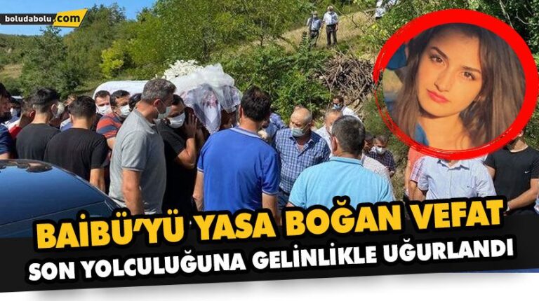 ŞEYDA SON YOLCULUĞUNA GELİNLİKLE UĞURLANDI