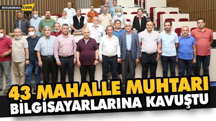 43 MAHALLE MUHTARI HEDİYE BİLGİSAYARLARINA KAVUŞTU 43 MAHALLE MUHTARI HEDİYE BİLGİSAYARLARINA KAVUŞTU