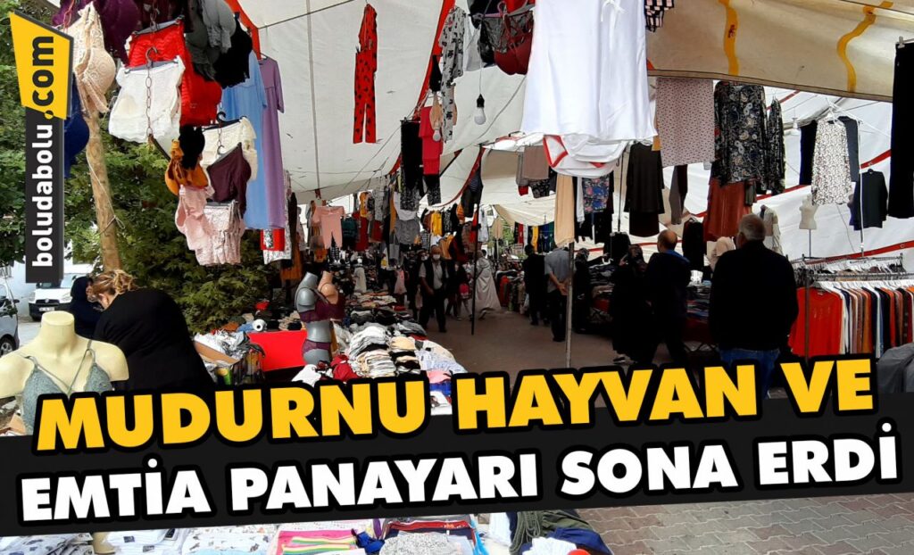 Mudurnu hayvan ve emtia panayırı sona erdi