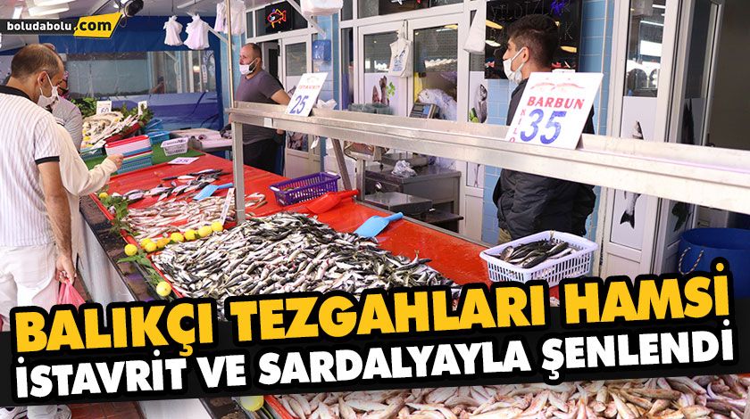 BALIKÇI TEZGAHLARI HAMSİ, İSTAVRİT VE SARDALYAYLA ŞENLENDİ BALIKÇI TEZGAHLARI HAMSİ, İSTAVRİT VE SARDALYAYLA ŞENLENDİ