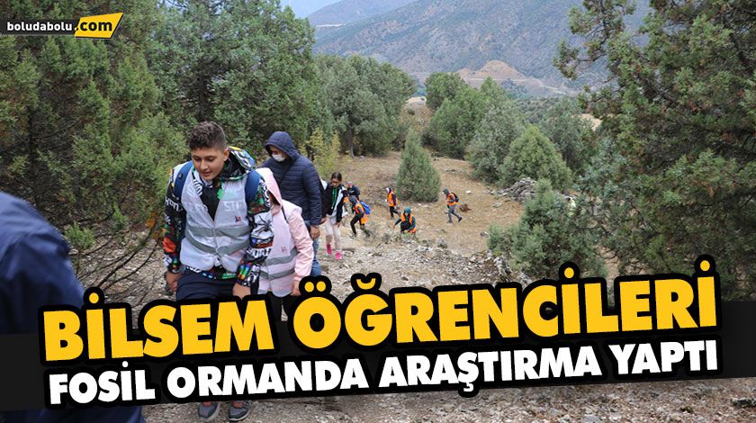 BİLSEM ÖĞRENCİLERİ, FOSİL ORMANDA ARAŞTIRMA YAPTI BİLSEM ÖĞRENCİLERİ, FOSİL ORMANDA ARAŞTIRMA YAPTI