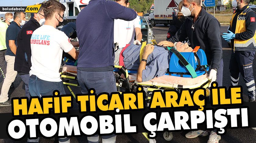 HAFİF TİCARİ ARAÇ İLE OTOMOBİL ÇARPIŞTI: 1 YARALI HAFİF TİCARİ ARAÇ İLE OTOMOBİL ÇARPIŞTI: 1 YARALI