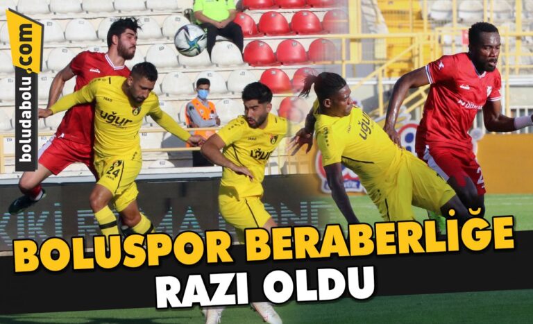 BOLUSPOR BERABERLİĞE RAZI OLDU