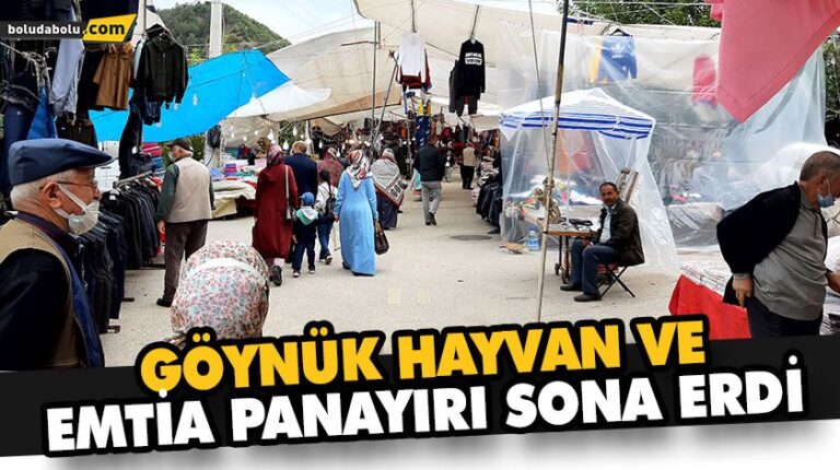 GÖYNÜK HAYVAN VE EMTİA PANAYIRI SONA ERDİ