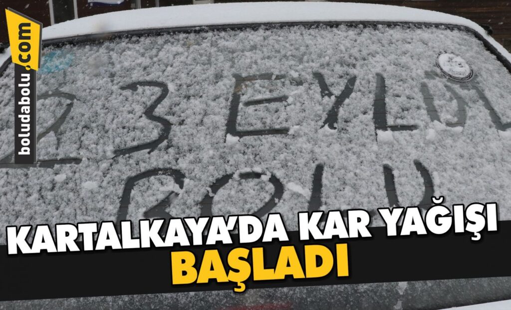 Kartalkaya’da kar yağışı başladı Kartalkaya’da kar yağışı başladı