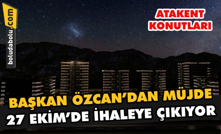 Başkan Özcan’dan bir müjde daha