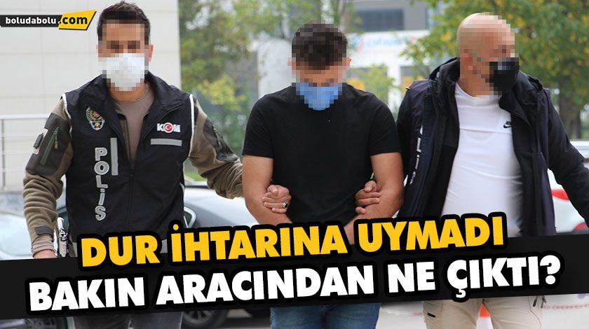 DUR İHTARINA UYMADI BAKIN ARACINDAN NE ÇIKTI? DUR İHTARINA UYMADI BAKIN ARACINDAN NE ÇIKTI?