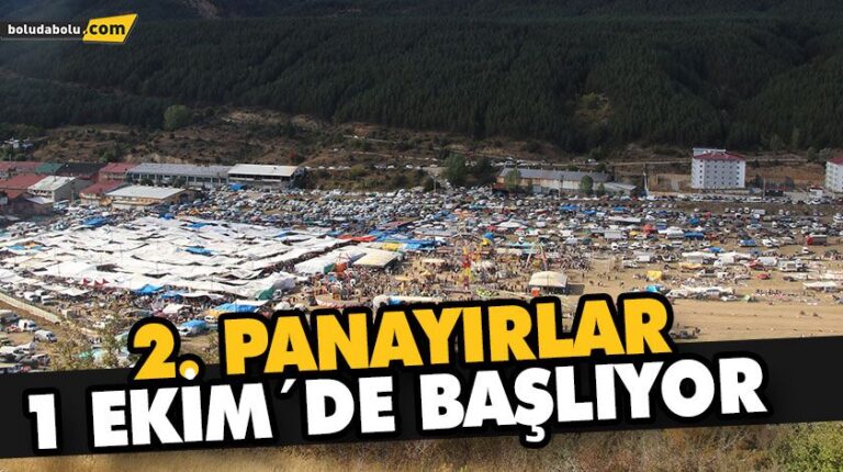 2. PANAYIRLAR 1 EKİM´DE BAŞLIYOR