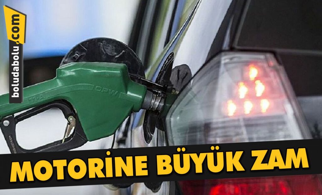 MOTORİNİN LİTRE FİYATINA BÜYÜK ZAM MOTORİNİN LİTRE FİYATINA BÜYÜK ZAM