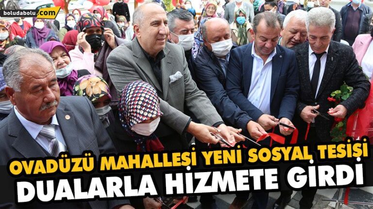 OVADÜZÜ MAHALLESİ YENİ SOSYAL TESİSİ DUALARLA HİZMETE GİRDİ