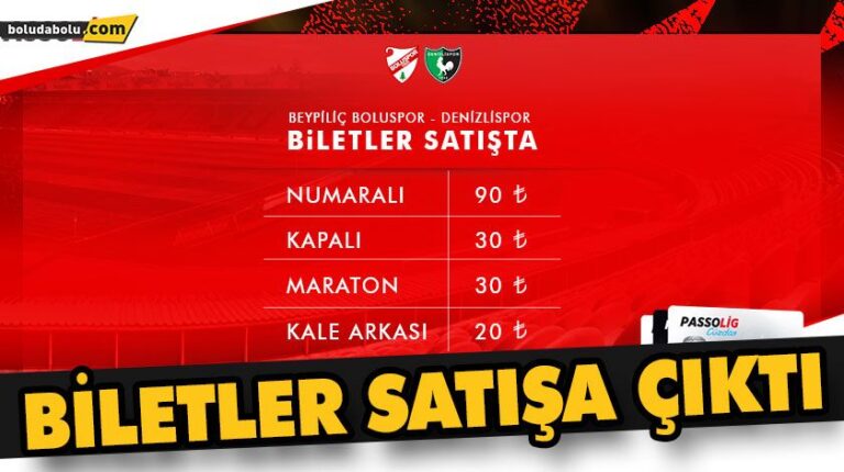 BİLETLER SATIŞA ÇIKTI