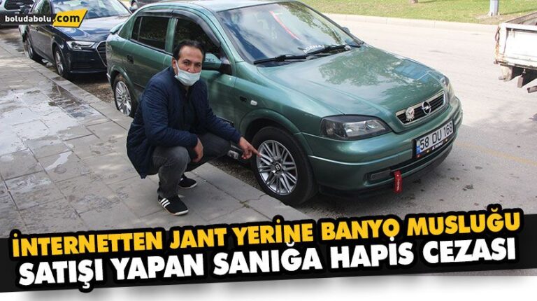 İNTERNETTEN JANT YERİNE BANYO MUSLUĞU SATIŞI YAPAN SANIĞA HAPİS CEZASI