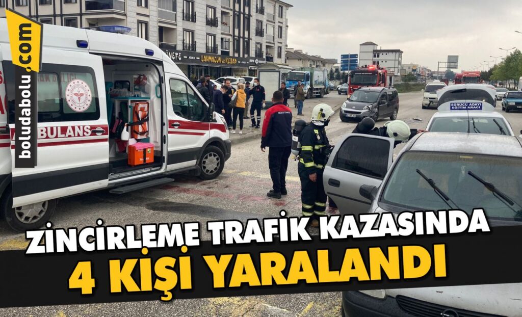 Düzce’de zincirleme trafik kazasında 4 kişi yaralandı Düzce’de zincirleme trafik kazasında 4 kişi yaralandı