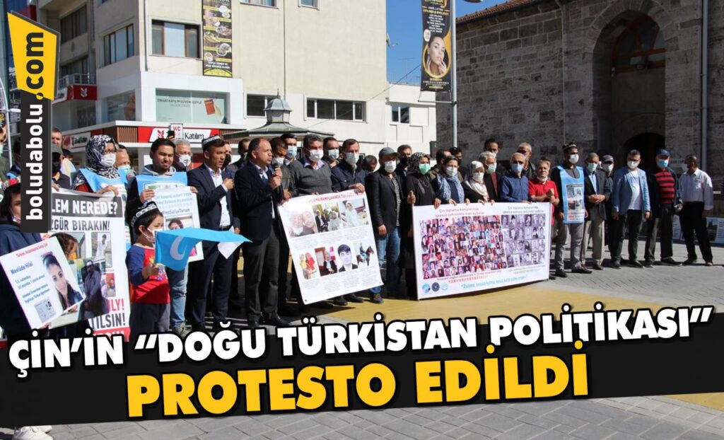 ÇİN’İN “DOĞU TÜRKİSTAN POLİTİKASI” PROTESTO EDİLDİ ÇİN’İN “DOĞU TÜRKİSTAN POLİTİKASI” PROTESTO EDİLDİ