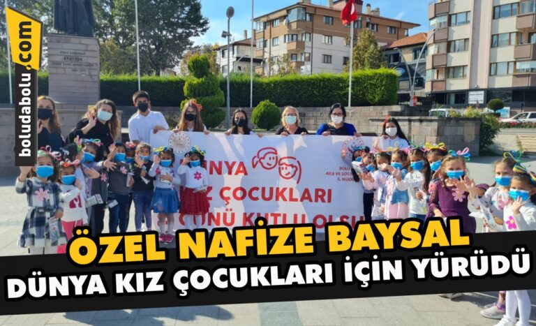 Özel Nafize Baysal dünya kız çocukları için yürüdü