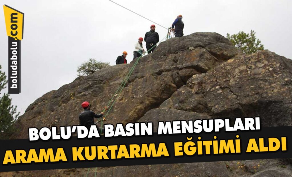 BASIN MENSUPLARI ARAMA KURTARMA EĞİTİMİ ALDI