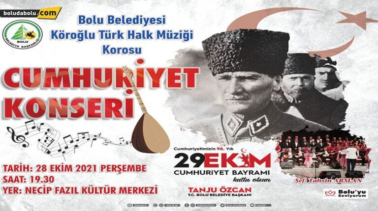 BOLU BELEDİYESİ’NDEN “CUMHURİYET KOROSU” KONSERİ