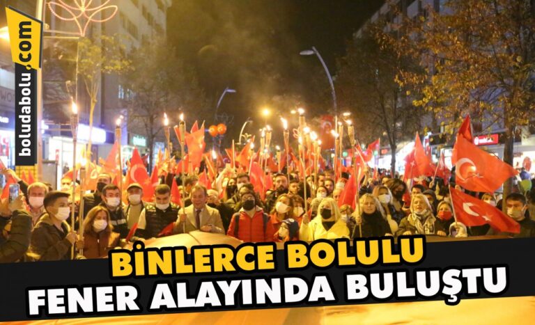 Binlerce Bolulu fener alayında buluştu