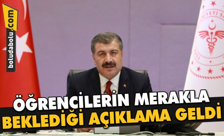 ÖĞRENCİLERİN MERAKLA BEKLEDİĞİ AÇIKLAMA GELDİ