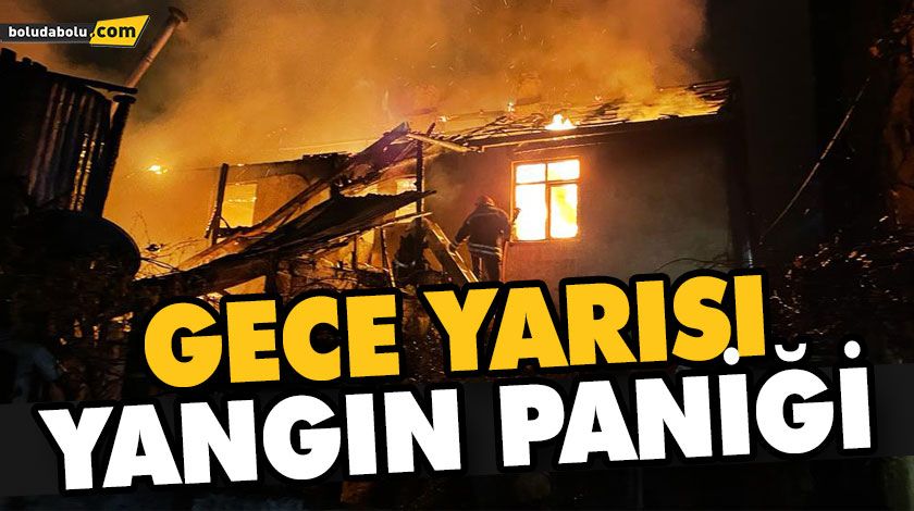 İKİ KATLI AHŞAP EVDE YANGIN ÇIKTI İKİ KATLI AHŞAP EVDE YANGIN ÇIKTI