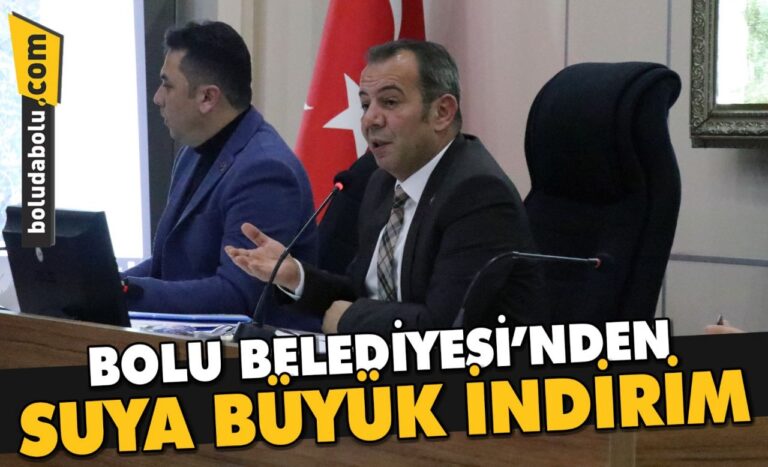 BOLU BELEDİYESİ’NDEN SUYA BÜYÜK İNDİRİM