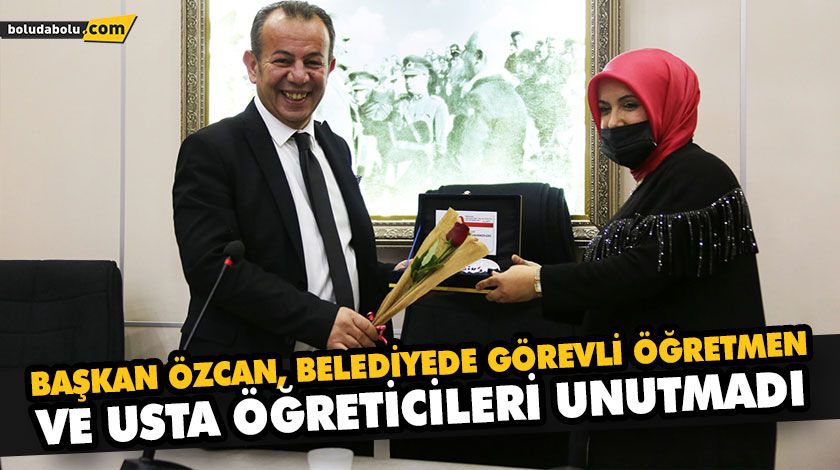 BAŞKAN ÖZCAN, BELEDİYEDE GÖREVLİ ÖĞRETMEN VE USTA ÖĞRETİCİLERİ UNUTMADI BAŞKAN ÖZCAN, BELEDİYEDE GÖREVLİ ÖĞRETMEN VE USTA ÖĞRETİCİLERİ UNUTMADI