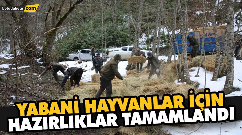 YABANİ HAYVANLAR İÇİN HAZIRLIKLAR TAMAMLANDI YABANİ HAYVANLAR İÇİN HAZIRLIKLAR TAMAMLANDI
