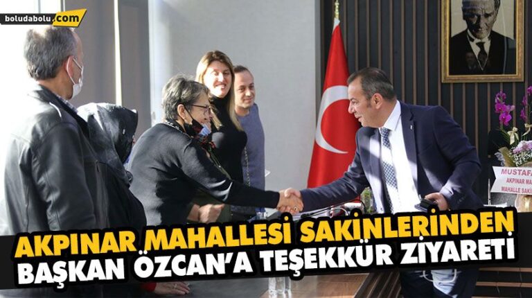 AKPINAR MAHALLESİ SAKİNLERİNDEN BAŞKAN ÖZCAN’A TEŞEKKÜR ZİYARETİ